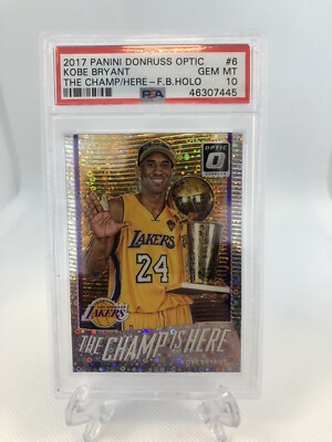 2017-18 Panini Donruss Optic KOBE BRYANT PSA 10 The Champ Is Here