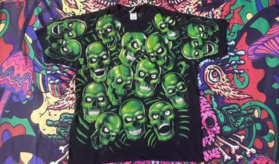 skull pile green