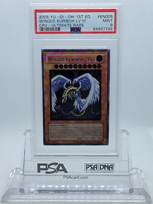YUGIOH 1ST ED CRV-EN005 WINGED KURIBOH LV 10 ULTIMATE RARE PSA 9