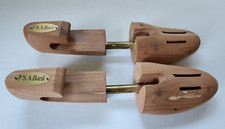 Jo S A Bank pair of shoe trees cedar stretcher 11.5" long fully open spring load