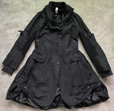 High By Claire Campbell Black A-line Fit & Flare Coat -