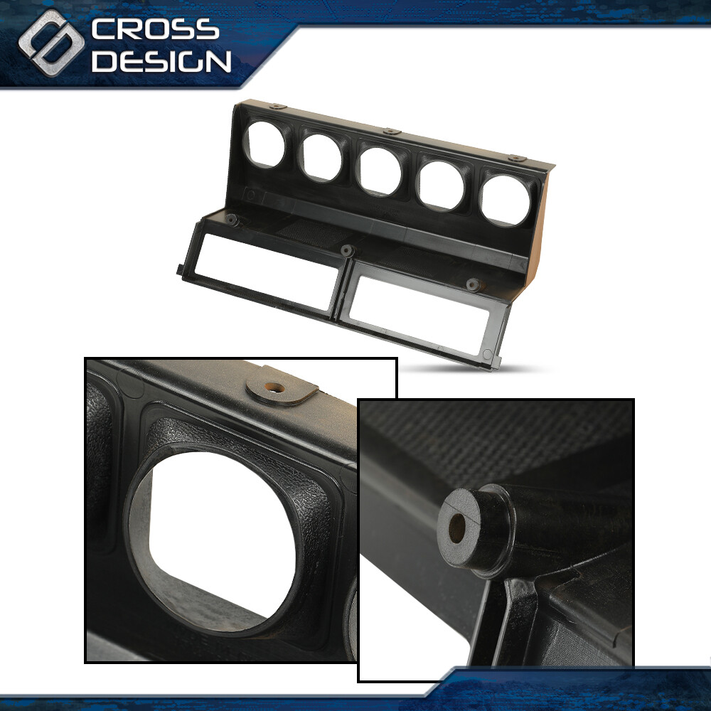 Fit For 1987-95 Jeep Wrangler YJ Center Gauge Radio Dash Bezel Trim Yellow New thumbnail 4