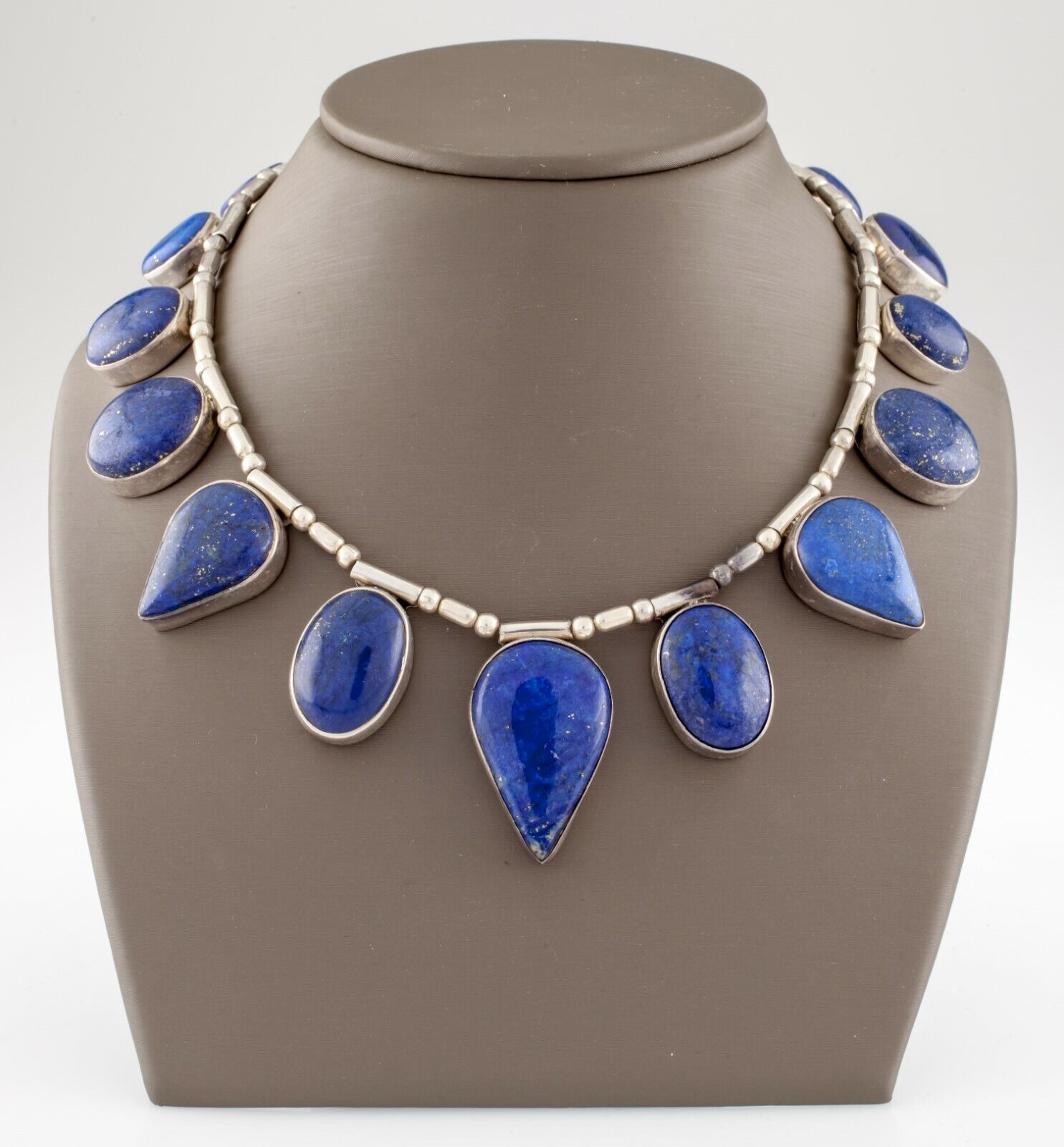 Navajo Denim Lapis lazuli Sterling Silver Necklac… - image 1
