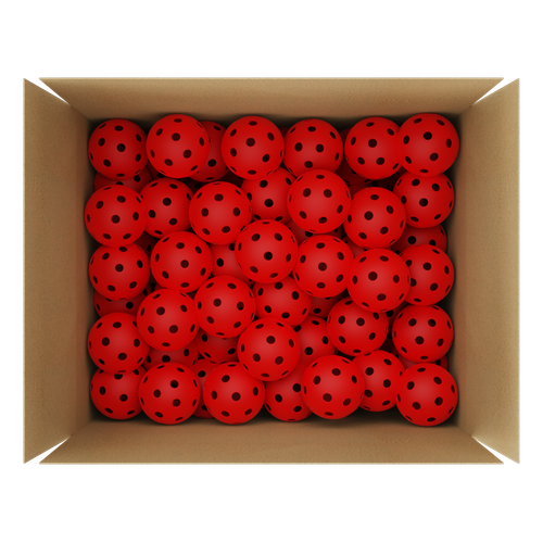 GCA Pro Red Indoor Pickleballs 26 Hole USA Approved Tournament Free Mesh Bag - Picture 5 of 9
