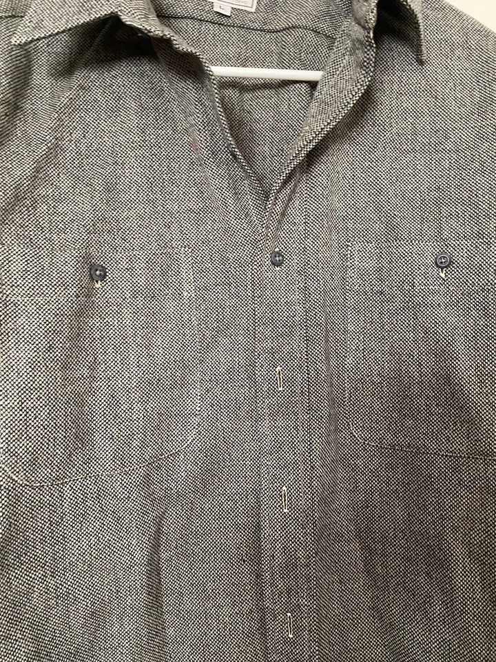 Paul Stuart Wool Shirt Jacket Size L Gray - Image 3 of 4