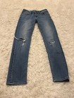 Vigoss Thompson Women's Size 26 Blue Skinny Tomboy Distressed  Stretch Jeans — photo 1