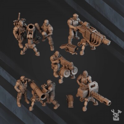 Green Hell Division Heavy squad- DakkaDakka Store/Sci-fi/Table top Miniatures