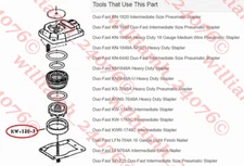 Duo-Fast Poppet Seal KW-120-3 part for KN-1848, LFN-764 + many others