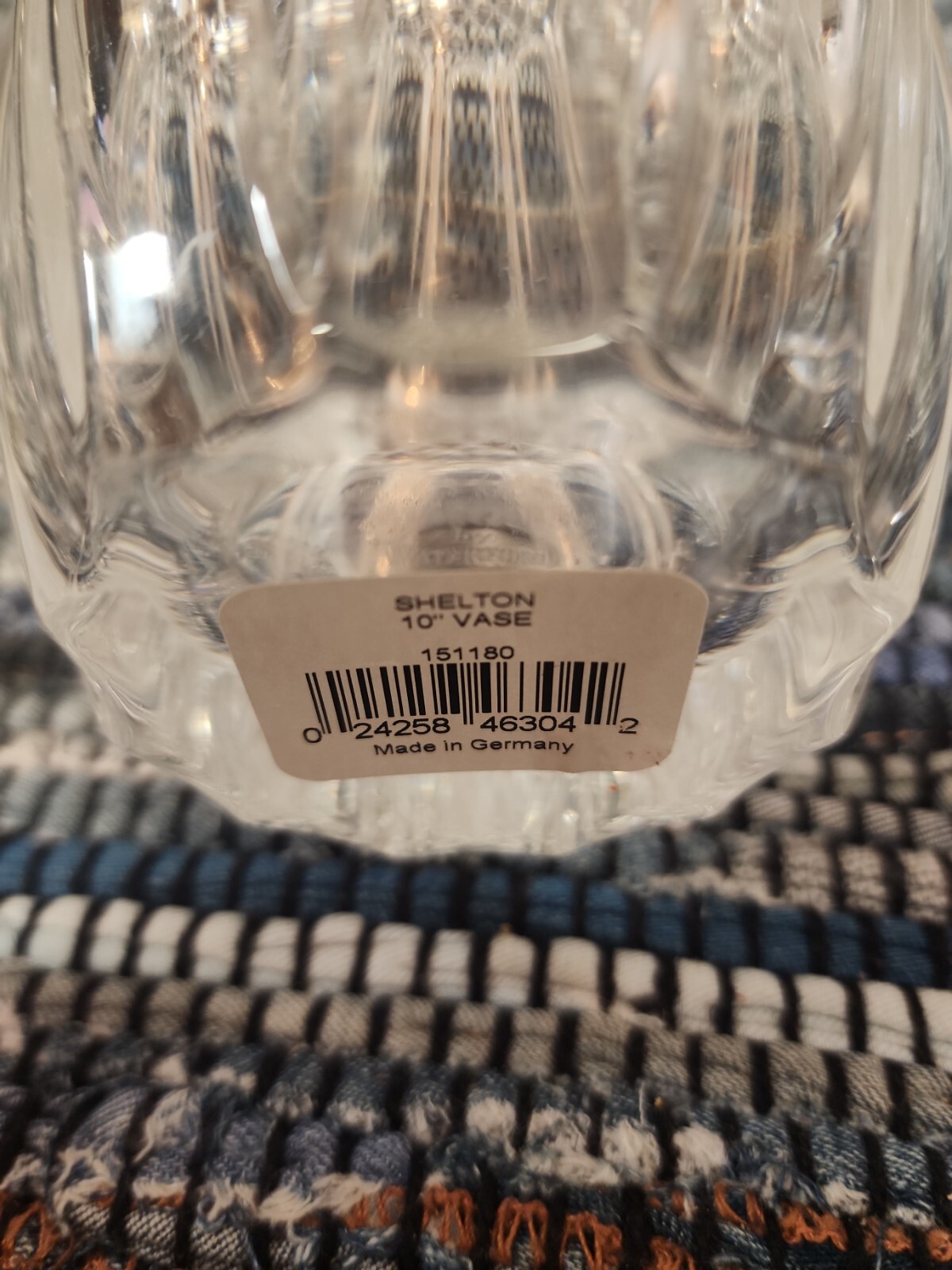 Marquis by Waterford Shelton 10” Crystal Vase With Tags for sale online