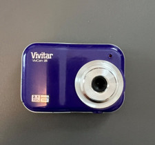 Vivitar Freelance Vivcam 2.1 Megapixel Purple Digital Camera Works