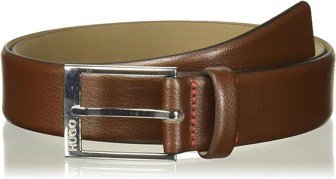 Мужской ремень из зернистой кожи HUGO Gellot-ЦветКоричневый-Размер32 5690₽