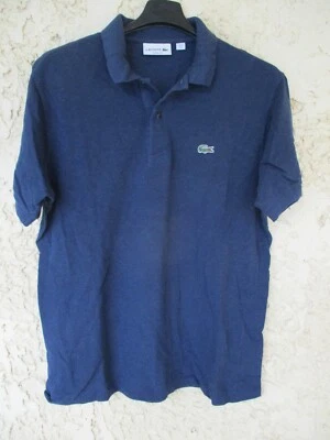Polo LACOSTE Devanlay bleu marine coton jersey manches courtes 2 regular fit - Photo 1/4