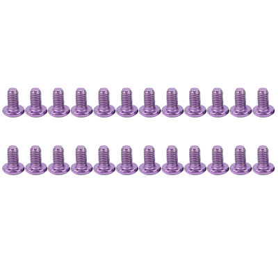 Purple)ZTTO 24PCS Alloy Steel Bicycle Brake Rotor Bolts Mountain