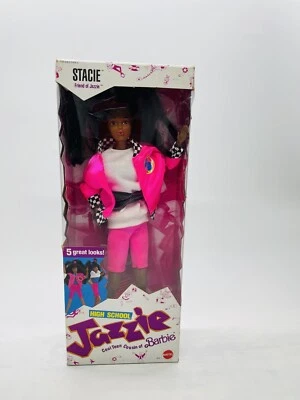 Barbie 1988, High School Jazzie, Stacie Fabriqué en Malaisie NRFB - Photo 1/4