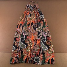 Shein Women's Small US SIze 4 Colorful Paisley Print Sleeveless Maxi Dress New