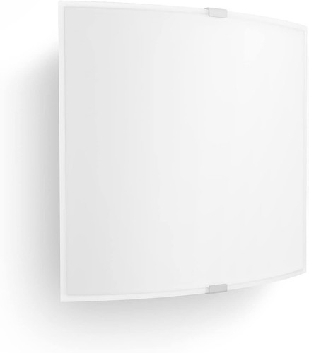 Philips Ballan Plafonnier LED Verre Blanc 10W - Luminaire Intérieur Design Floral