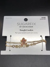 Sugarfix BaubleBar Tough Cookie Bracelet Set Gingerbread Man Oh Snap