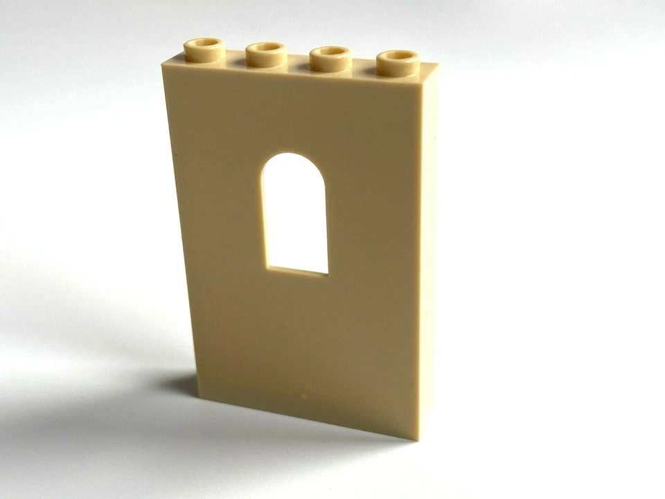 LEGO ®  5 beige / tan / Burg Wand mit Fenster / Panel / 1 x 4 x 5  , NEUWARE - Bild 4 von 4