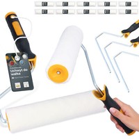 10X Malerrolle 25Cm Ersatzrolle Farbwalze Farbroller Lackierrolle 3X ErsatzbüGel