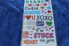 Valentine's day stickers new in pack.
