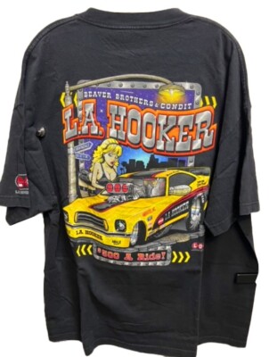 VRHTF NHRA ''VINTAGE ORIGINAL''BEAVER BROS & CONDIT LA HOOKER FUNNY CAR'' 3XL SHIRT