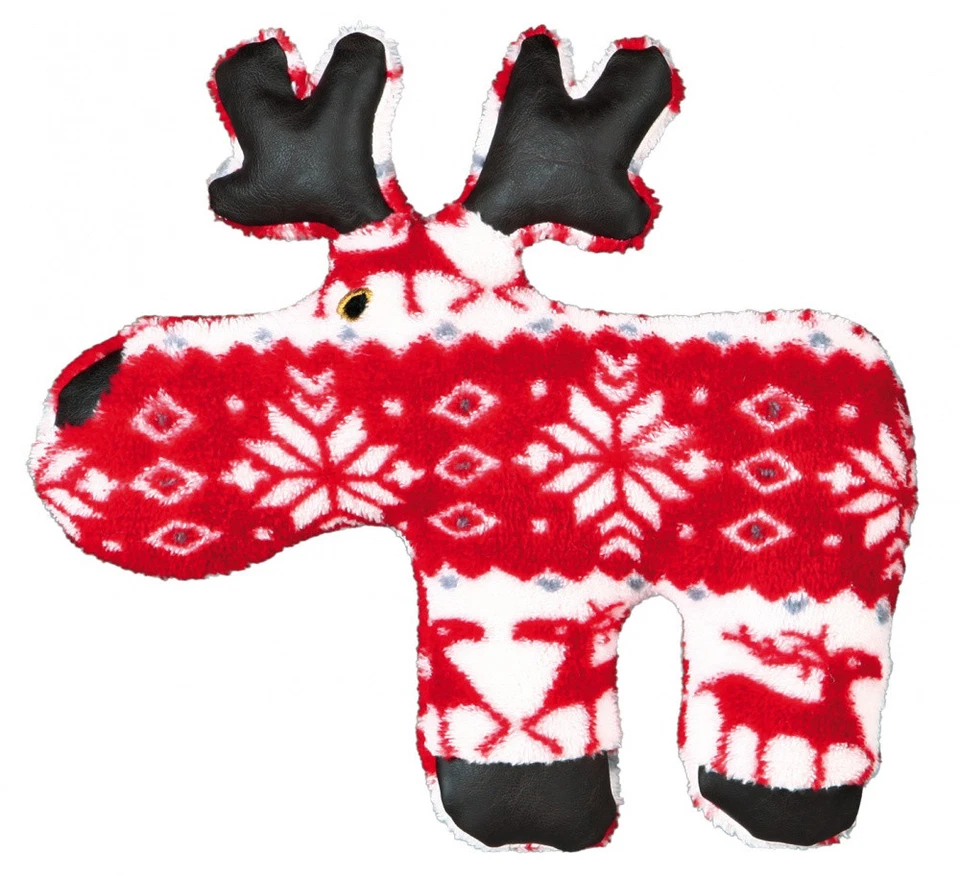 Trixie Weihnachts Hundespielzeug Rentier, Plüsch/Kunstleder, ca.20 cm - Bild 1 von 1