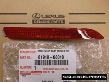 Lexus RX300 (1999-2003) OEM Rear Bumper Passenger Side RH REFLECTOR