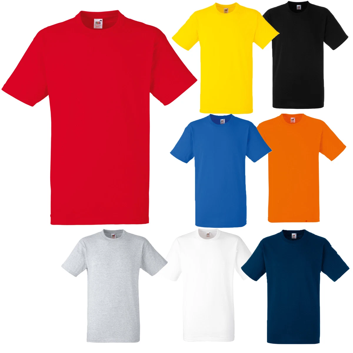 FOTL Plain T Shirt Blank 8 Colours S M L XL XXL XXXL Blank Tee Shirt Printable