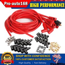 High Performance 8mm Spark Plug Wires Set For Chevy Sbc Bbc Hei 307 350 383 454