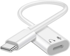 USB C to Lightning Audio Adapter, USB Type C Male to Lightning Female Earphone C