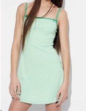 Women  s Wild Fable Green Apple Bodycon Mini Sun Dress Size M NEW 