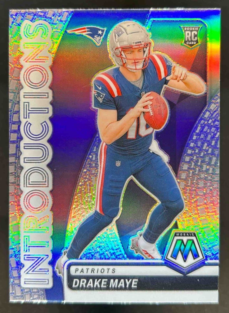2024 Mosaic Drake Maye Introductions RC Silver Rookie #1 Patriots