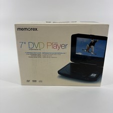 Memorex MVDP1078 7-Inch Portable DVD Player, Black With Remote Open Box Read DS