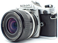 Appareil photo argentique Nikon FM Silver Body 35 mm objectif Ai 35 mm f/2,8 ...