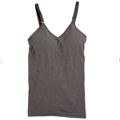 Auden Women's Grey Nursing Lightly Lined Cami FREE S&H NWT