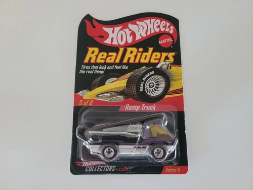 2007 Hot Wheels Real Riders Ramp Truck Purple Red Line
