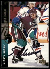 1994-95 Upper Deck Stephan Lebeau Auto Anaheim Mighty Ducks #53