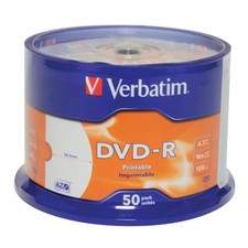 Image of Verbatim DVD-R Spindle 4x 4.7GB (Pack of 50) 43533