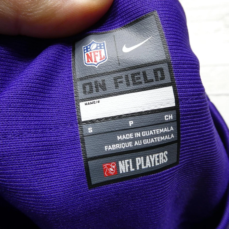 Camiseta de fútbol americano Minnesota Vikings para mujer pequeña NFL Nike Adrian Peterson 28 Foto 4 de 4