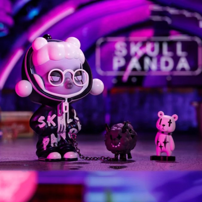 POPMART SKULLPANDA Hypepanda シークレット POP MART x SKULLPANDA Hype Panda Series Stylist Secret Opened