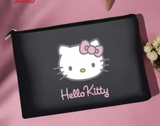Hello Kitty Sanrio Nylon Make Up Cosmetic Bag