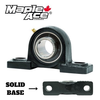 UCP206-17 Pillow Block Bearing 1-1/16'' Bore, 2-Bolt, Self-Align Solid Base, Qty1