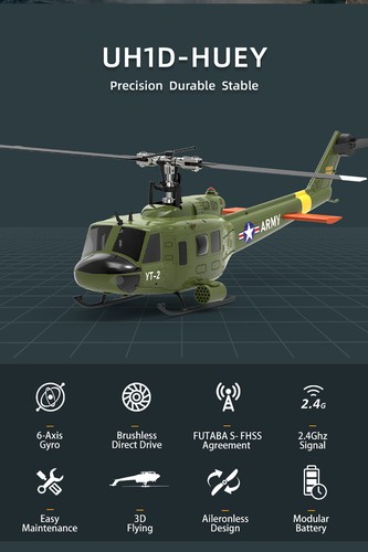 YUXIANG RC Helicopter F07-V 6-axis Gyro 3D Flying Dual Brushless Motor Airplanes - Picture 3 of 18