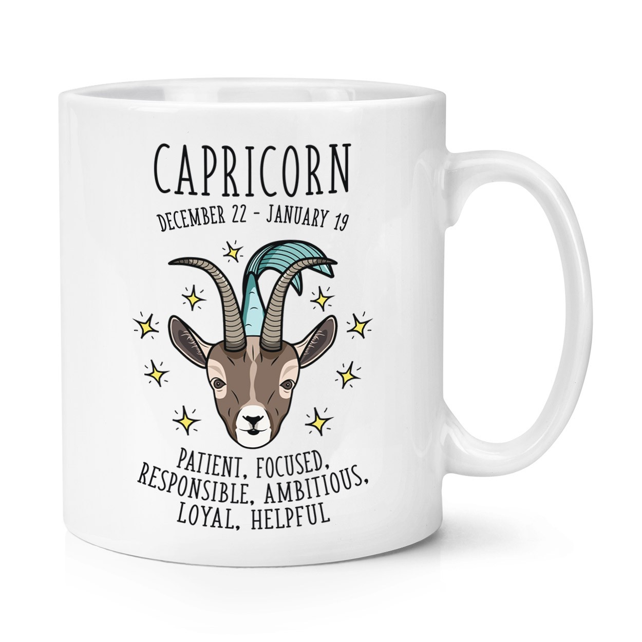Capricorn Horoscope 10oz Mug Cup - Horoscope Star Sign Astrology Zodiac Birthday