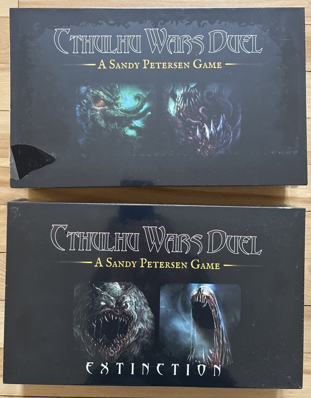Cthulhu Wars Duel & Extinction. Board Games New Sealed. Petersen Games