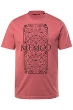 Men Plus Herren große Größen T Shirt Halbarm Frontdruck Vintage Look 838216