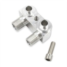 For Lsx Ls1 Cnc Aluminum Ac Compressor Fitting Adapter W Socket Head Cap Screw
