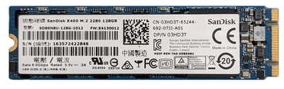 SanDisk Internal SSD X400 128GB M.2 2280 856447-001 SD8SN8U Solid State Drive