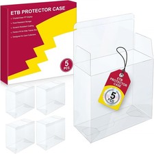 Pokemon TCG ETB Protector Case Elite Trainer Box Clear Plastic Scratch-Resistant