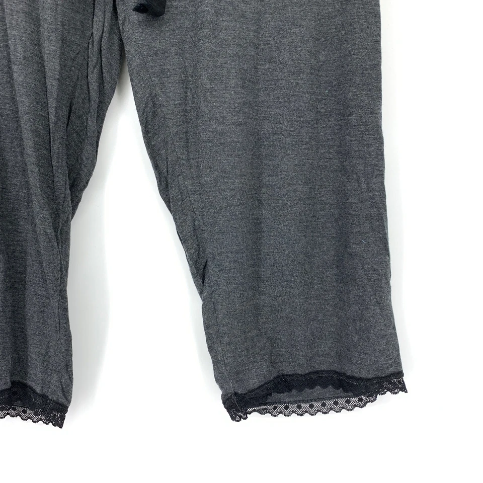 Gap тела Capri Sleepwear брюки женщин размер средний серый черный - Изображение 4 из 4
